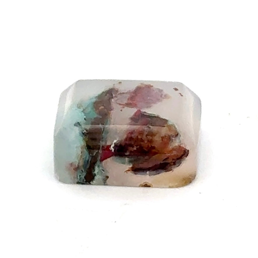 Picture Agate - Chrysocolla in Chalcedony Square Cabochon