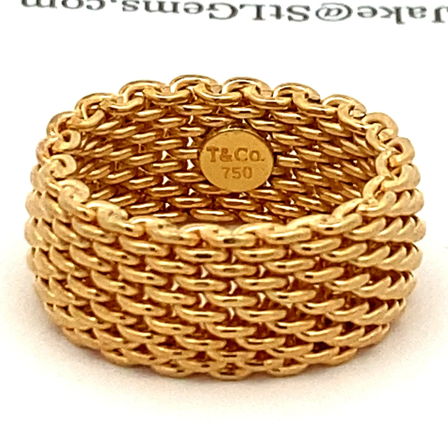 Tiffany & Co. Somerset Mesh Ring in 18k