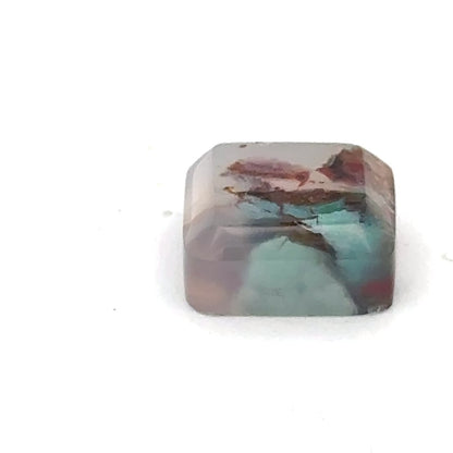 Picture Agate - Chrysocolla in Chalcedony Square Cabochon